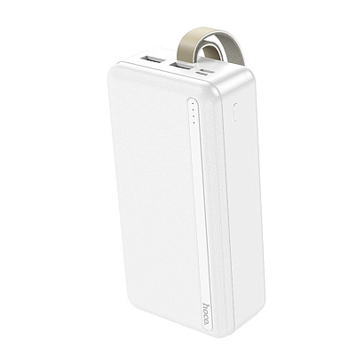 Внешний аккумулятор HOCO J91B 30000 mAh (Micro-USB/Type-C/2USB 2,1A/LED) белый