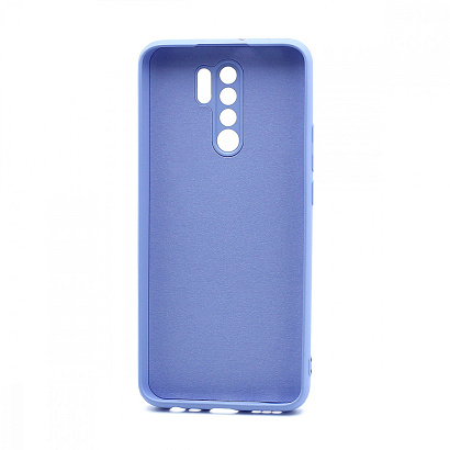 Чехол Silicone Case NEW ERA (накладка/силикон) для Xiaomi Redmi 9 голубой