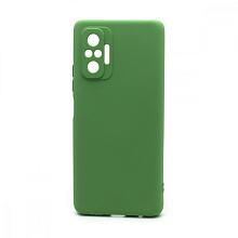 Чехол Silicone Case NEW ERA (накладка/силикон) для Xiaomi Redmi Note 10 Pro зеленый