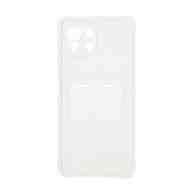 Чехол с кармашком для Xiaomi 11 Lite прозрачный (001)
