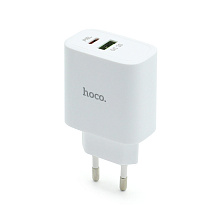 СЗУ с выходом USB Hoco C57A (PD2.0+QC3.0/1USB/1USB PD) белое