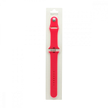 Силиконовый ремешoк для часов Apple Watch 42/44мм розовый (056) (L)