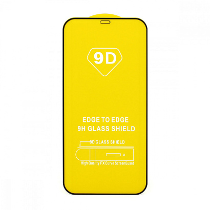 Защитное стекло Full Glass для Apple iPhone 12 Pro Max/6.7 черное (Full GC) тех. пак