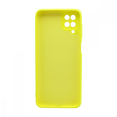 Чехол Silicone Case NEW ERA (накладка/силикон) для Samsung Galaxy A12/M12 желтый