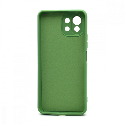 Чехол Silicone Case NEW ERA (накладка/силикон) для Xiaomi 11 Lite зеленый