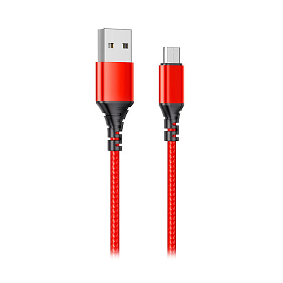 Кабель USB - Micro USB Axtel AX54 (100см) красный