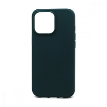 Чехол Silicone Case NEW ERA (накладка/силикон) для Apple iPhone 13 Pro/6.1 темно зеленый