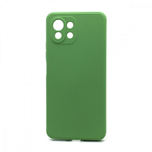 Чехол Silicone Case NEW ERA (накладка/силикон) для Xiaomi 11 Lite зеленый