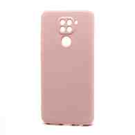 Чехол Silicone Case NEW ERA (накладка/силикон) для Xiaomi Redmi Note 9 светло розовый