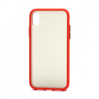 Чехол Shockproof Lite силикон-пластик для Apple iPhone XR красно-черный