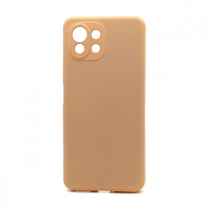 Чехол Silicone Case NEW ERA (накладка/силикон) для Xiaomi 11 Lite светло розовый